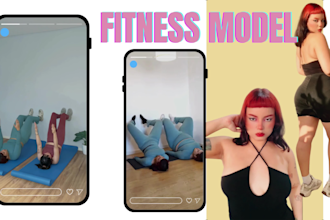 your ugc fitness female model for ads and brands