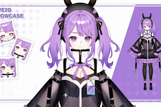 create a custom vtuber model and live2d vtuber avatar for streaming
