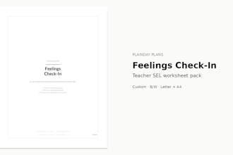 design a custom minimal printable planner or worksheet pack