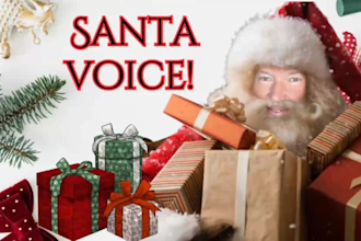 record a santa claus christmas voice over for  holiday cheer