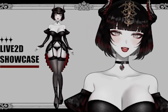 design a high quality custom vtuber model and avatar for streaming