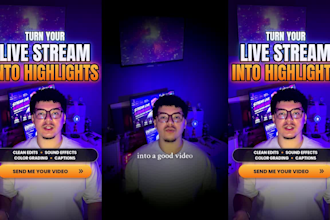 edit stream highlights and gaming clips for youtube and twitch