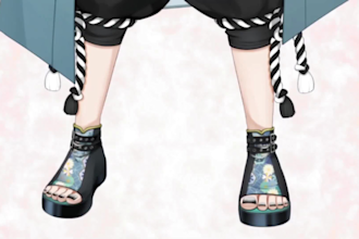 design and rig live 2d vtuber model, 2d vtuber model, 2d pngtuber model