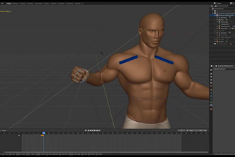 rig 3d character and animate 3d model in blender or maya unreal engine unity 3ds