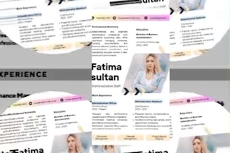 design a professional CV resume