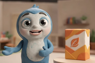 create modern 3d ai claymation video talking ai claymation animation for brands