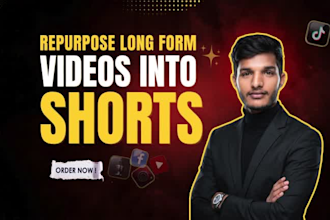 repurpose long videos and podcasts into viral shorts, reels, and tiktoks