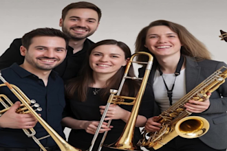 record professional brass band or horn section, trumpet, trombone, saxophone