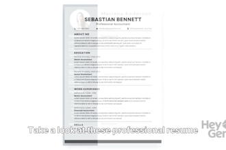design professional resume or CV for jobs and careers