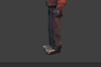 psx game character design,retro style model, ps1,ps2 model, low render psx model