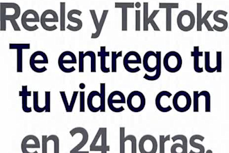 editaré reels virales con subtítulos en 24h