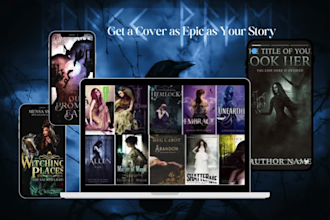 design urban fantasy, KDP, kindle, ebook, or fiction book cover design