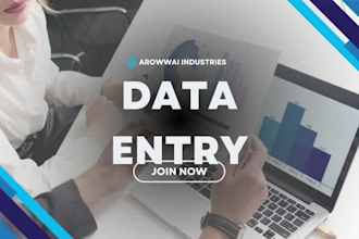 sere tu asistente virtual para tareas de data entry