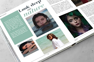 design or redesign booklet, product catalog, brochure, look book