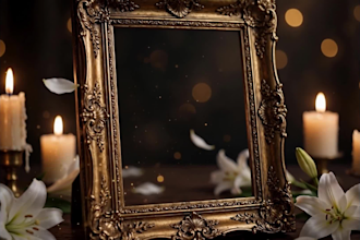 create a heartfelt memorial tribute slideshow video