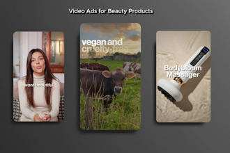 create beauty product video ads for shopify and meta ads