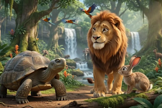 create african folktales video 3d ai animation ai storytelling for youtube