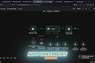build a whatsapp ai appointment booking automation with n8n