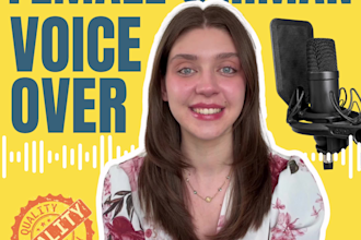 record voice overs as an native german female