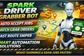 setup spark driver bot, spark delivery bot auto accept orders bot, spark
