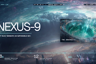 design and develop a cinematic immersive website
