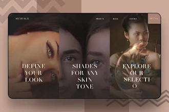 design 3d ai website banner image,  website header video website hero video