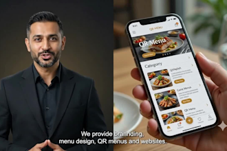 design restaurant branding with a free qr menu