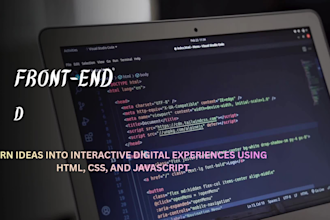 design a modern responsive front end website