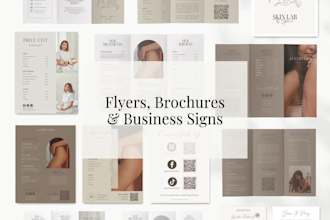 create beauty skincare brand kit logo packaging and social media visual identity