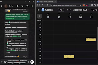 create an ai agent and whatsapp bot using n8n and google calendar