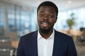 create a professional spokesperson video