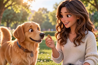 3d pixar style pet animation from your photo