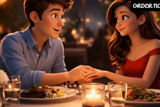 create 3d disney pixar style ai animation, kids cartoon videos