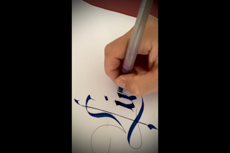 create a personalised handwritten calligraphy greeting card