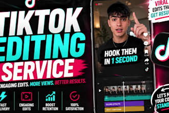 edit engaging tiktok videos with captions and viral hooks