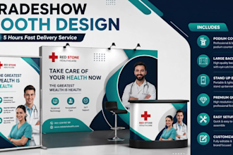 design trade show booth backdrop banner