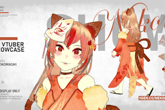 custom 3d vtuber model