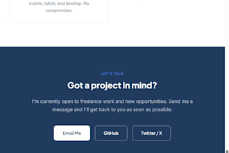 build a responsive landing page