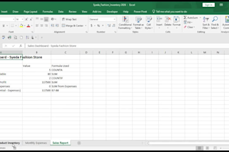 create automated inventory management with sales dashboard