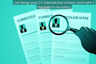 design professional CV and resume using canva