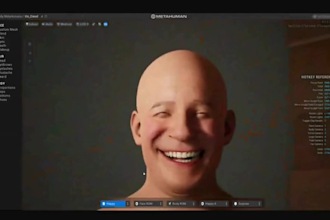 3d metahuman face rigging 3d unreal engine game character animation rig 3d ue5