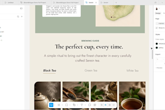 design a modern UI UX website in figma