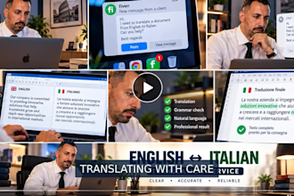 translate english to italian and italian to english