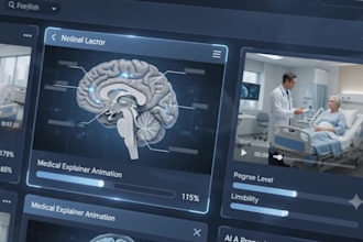 create ai medical explainer videos for healthcare training white board animation