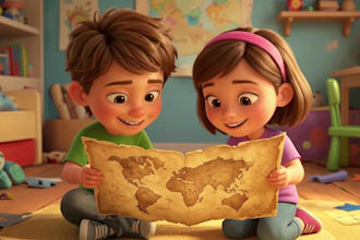 3d pixar style ai animation video ai cartoon storytelling 3d book trailer video