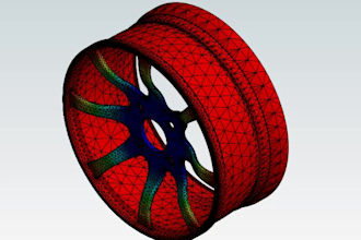 model automotive wheel rims and perform comparative fea analysis