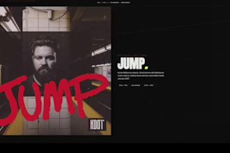 design a custom epk  press kit for artists, djs and bands