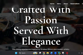 design a luxury webiste for you