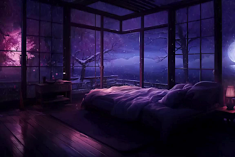 create lofi loop, anime style illustrations and animated loop for you tube