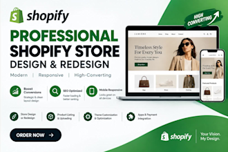 design or revamp shopify website